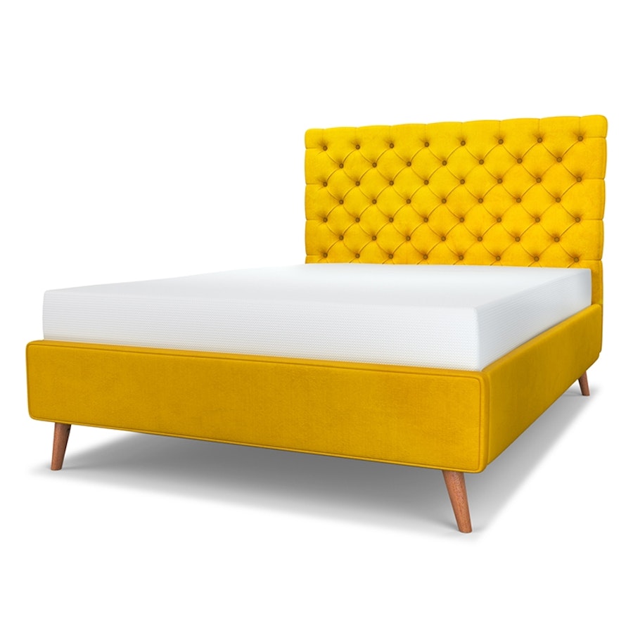Chesterfield upholstered bed headboard gallery