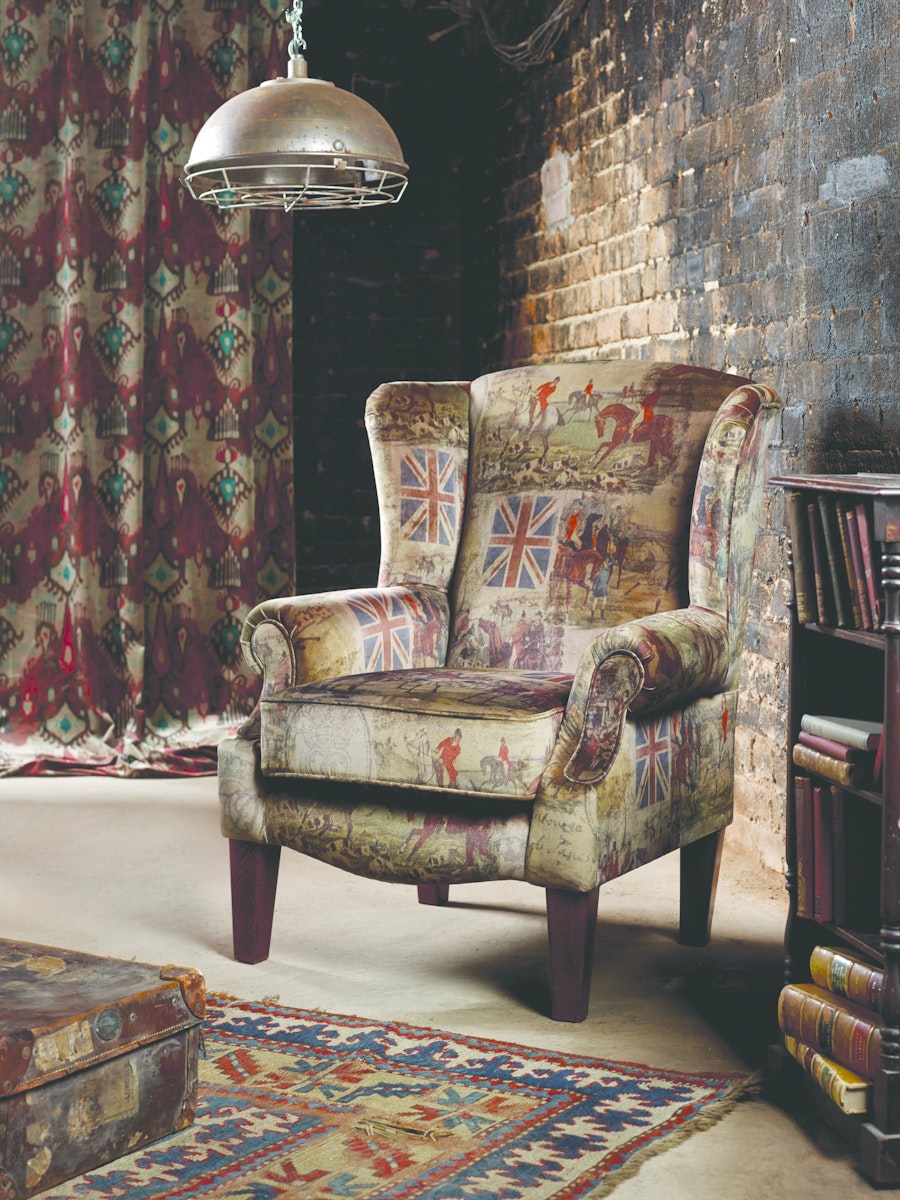 Queen anne wing chair 3